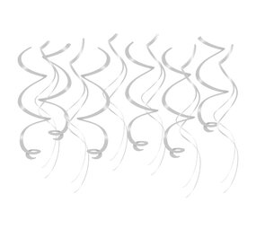 Paper Dreams Silver Swirls Decoration 70cm | 12 pieces