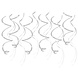 Paper Dreams Silver Swirls Decoration 70cm | 12 pieces
