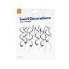 Paper Dreams Decoratie Swirls Zwart 70cm | 12 stuks