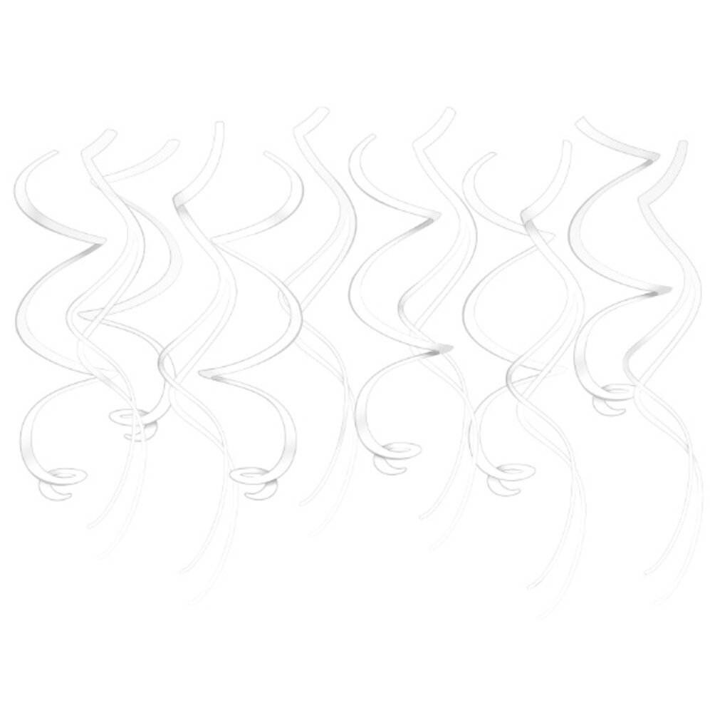Paper Dreams Volutes décoratives blanches 70 cm | 12 pièces