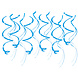 Paper Dreams Volutes décoratives bleu clair 70 cm | 12 pièces