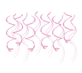Paper Dreams Decoratie Swirls Lichtroze 70cm | 12 stuks Paper Dreams Decoratie Swirls Lichtroze 70cm | 12 stuks