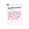 Paper Dreams Red Swirls Decoration 70cm | 12 pieces