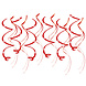 Paper Dreams Decoratie Swirls Rood 70cm | 12 stuks Paper Dreams Decoratie Swirls Rood 70cm | 12 stuks