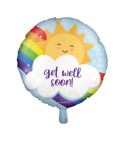 Paper Dreams Get Well Soon Helium Ballon 45cm Leeg | per stuk Paper Dreams Get Well Soon Helium Ballon 45cm Leeg | per stuk