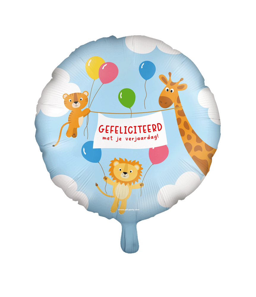 Paper Dreams Gefeliciteerd Kids Helium Ballon 45cm Leeg | per stuk Paper Dreams Gefeliciteerd Kids Helium Ballon 45cm Leeg | per stuk