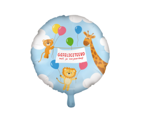 Paper Dreams Ballon à l'hélium « Félicitations » pour enfants, 45 cm, dégonflé | à l'unité