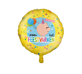 Paper Dreams Feestvarken Helium Ballon 45cm Leeg | per stuk