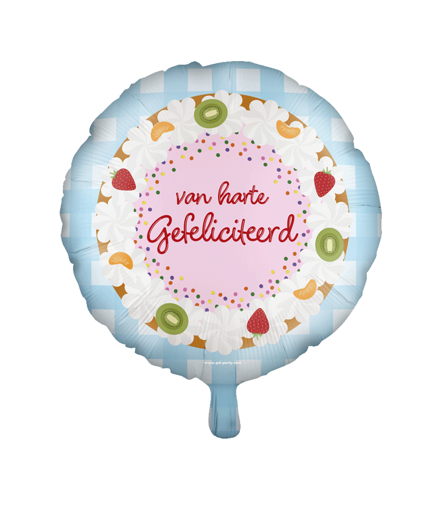 Paper Dreams Gefeliciteerd 2 Helium Ballon 45cm Leeg | per stuk Paper Dreams Gefeliciteerd 2 Helium Ballon 45cm Leeg | per stuk