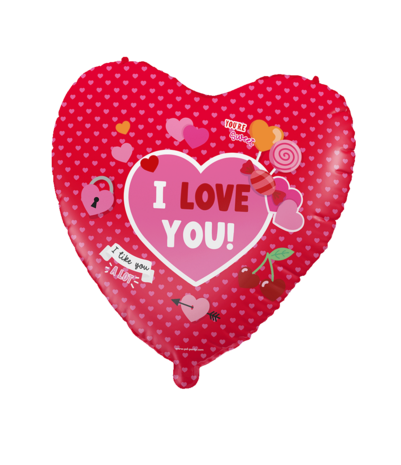 Paper Dreams Love You Balloon 45cm Deflated | per piece Paper Dreams Love You Balloon 45cm Deflated | per piece