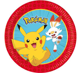 Procos Party Pokémon-Teller 23 cm | 8 Stück