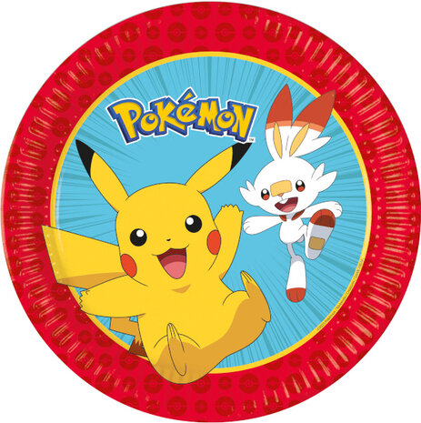 Procos Party Assiettes Pokémon 23 cm | 8 pièces