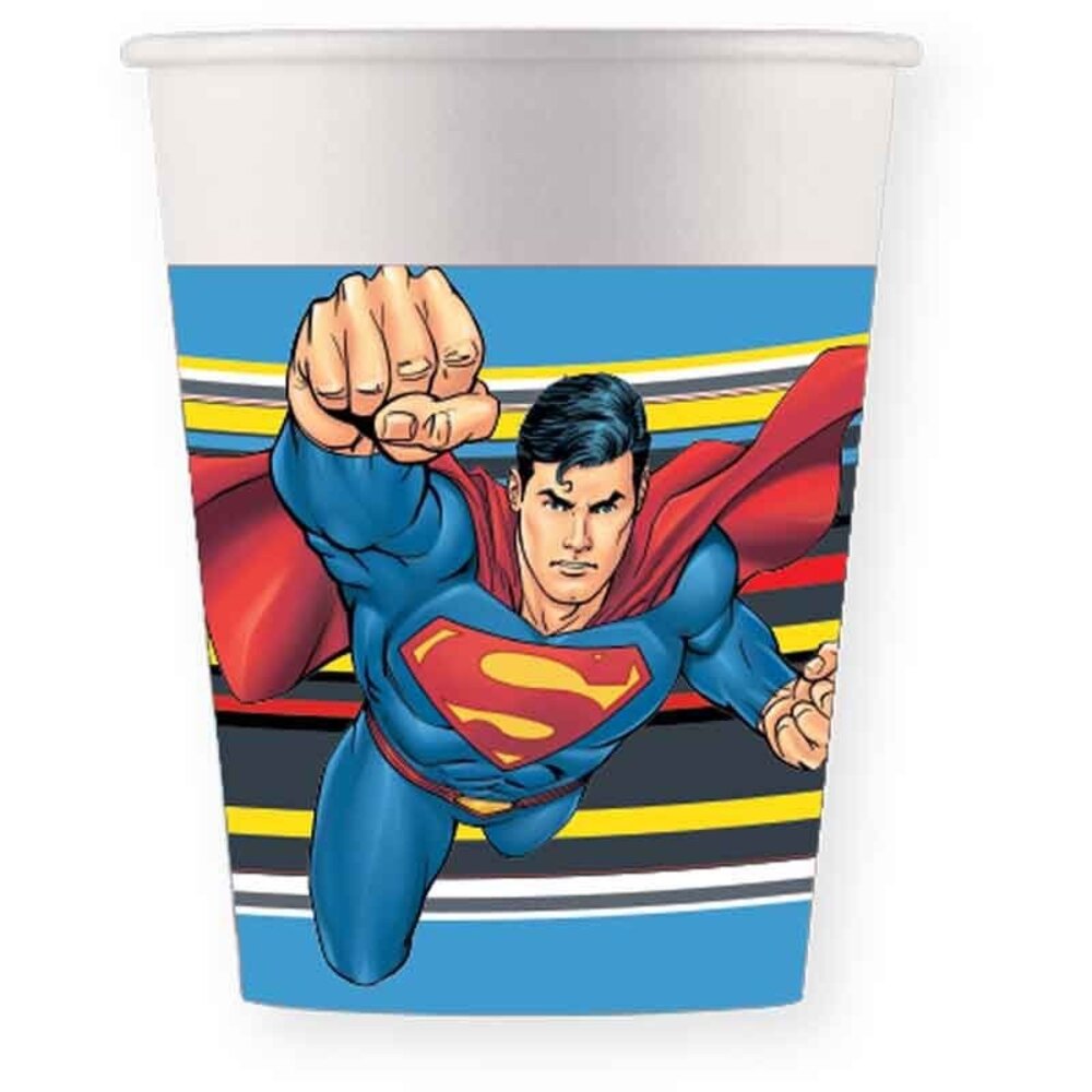 Procos Party Superman Mugs Krypton 200ml | 8 pieces