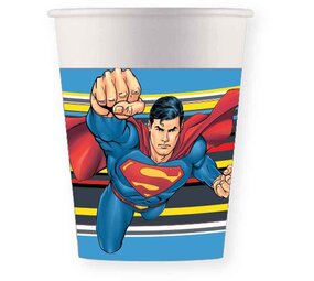Procos Party Superman Bekers Krypton 200ml  | 8 stuks