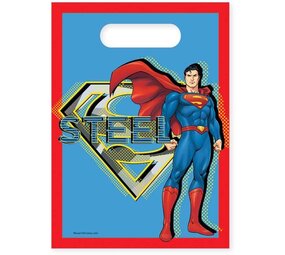 Procos Party Superman Uitdeelzakjes Krypton 23x16cm | 6 stuks