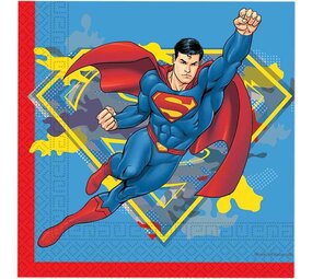Procos Party Superman-Servietten Krypton 33 x 33 cm | 20 Stück