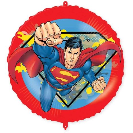 Procos Party Superman Helium Ballon Krypton 46cm Leeg | per stuk