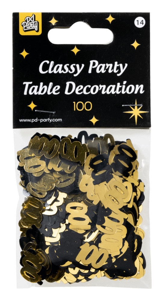 Paper Dreams Confetti Tafeldecoratie 100 jaar Classy | per zakje van 14 gram