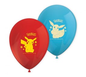 Procos Party Pokémon-Luftballons 28 cm | 8 Stück