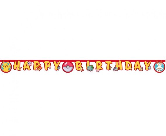 Procos Party Guirlande de lettres Pokémon 230 cm | à l'unité