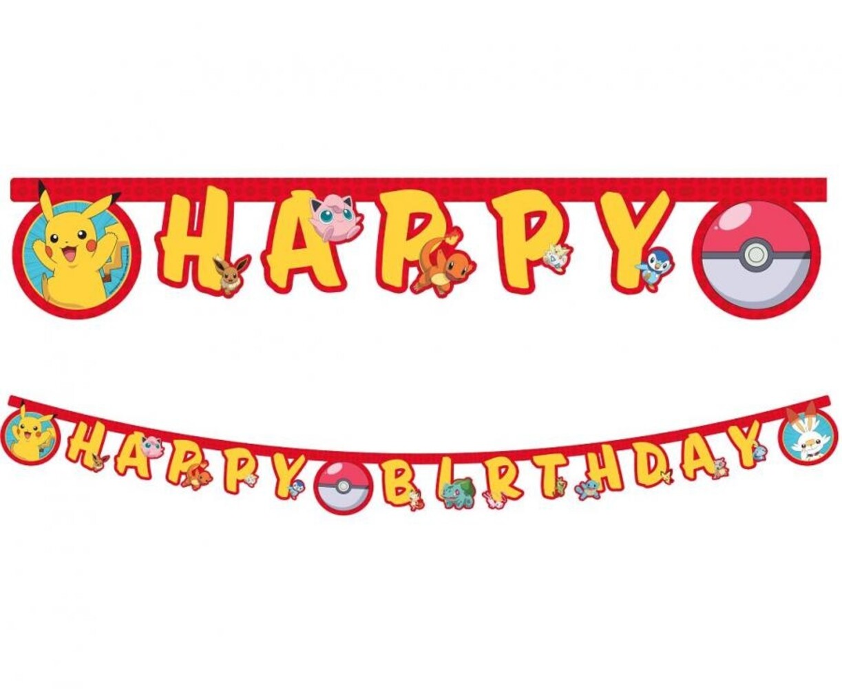 Procos Party Guirlande de lettres Pokémon 230 cm | à l'unité