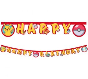 Procos Party Pokémon-Buchstabengirlande 230 cm | pro Stück