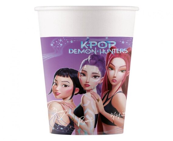 Procos Party K-Pop Demon Hunters Bekers 200ml | 8 stuks