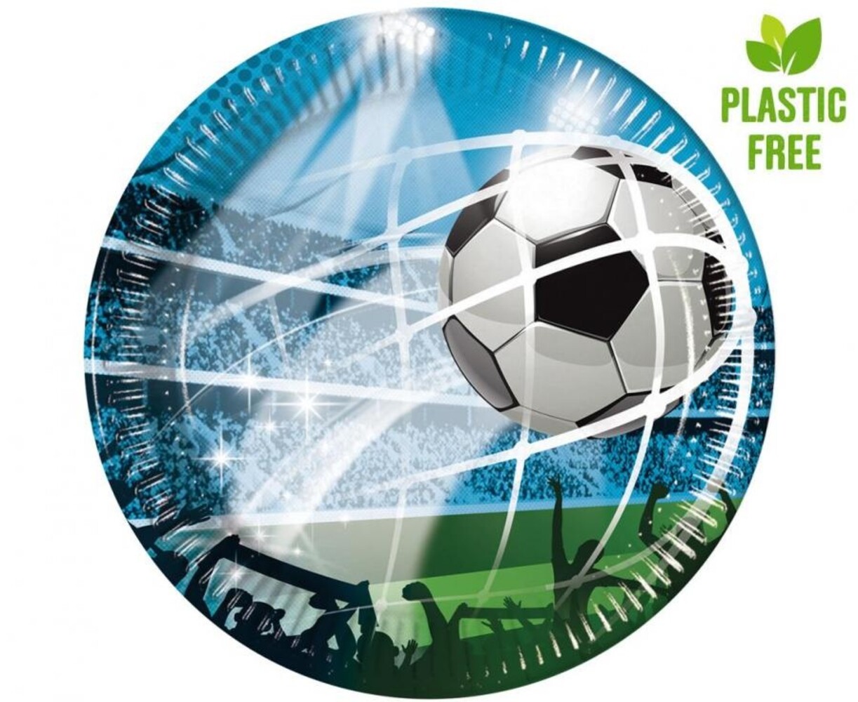 Procos Party Panneaux de supporters de football 23 cm | 8 pièces