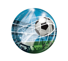 Procos Party Voetbal Borden Soccerfans 20cm | 8 stuks