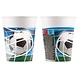 Procos Party Fußballbecher für Fans, 200 ml | 8 Stück