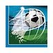 Procos Party Fußballservietten für Fans, 33 x 33 cm | 20 Stück