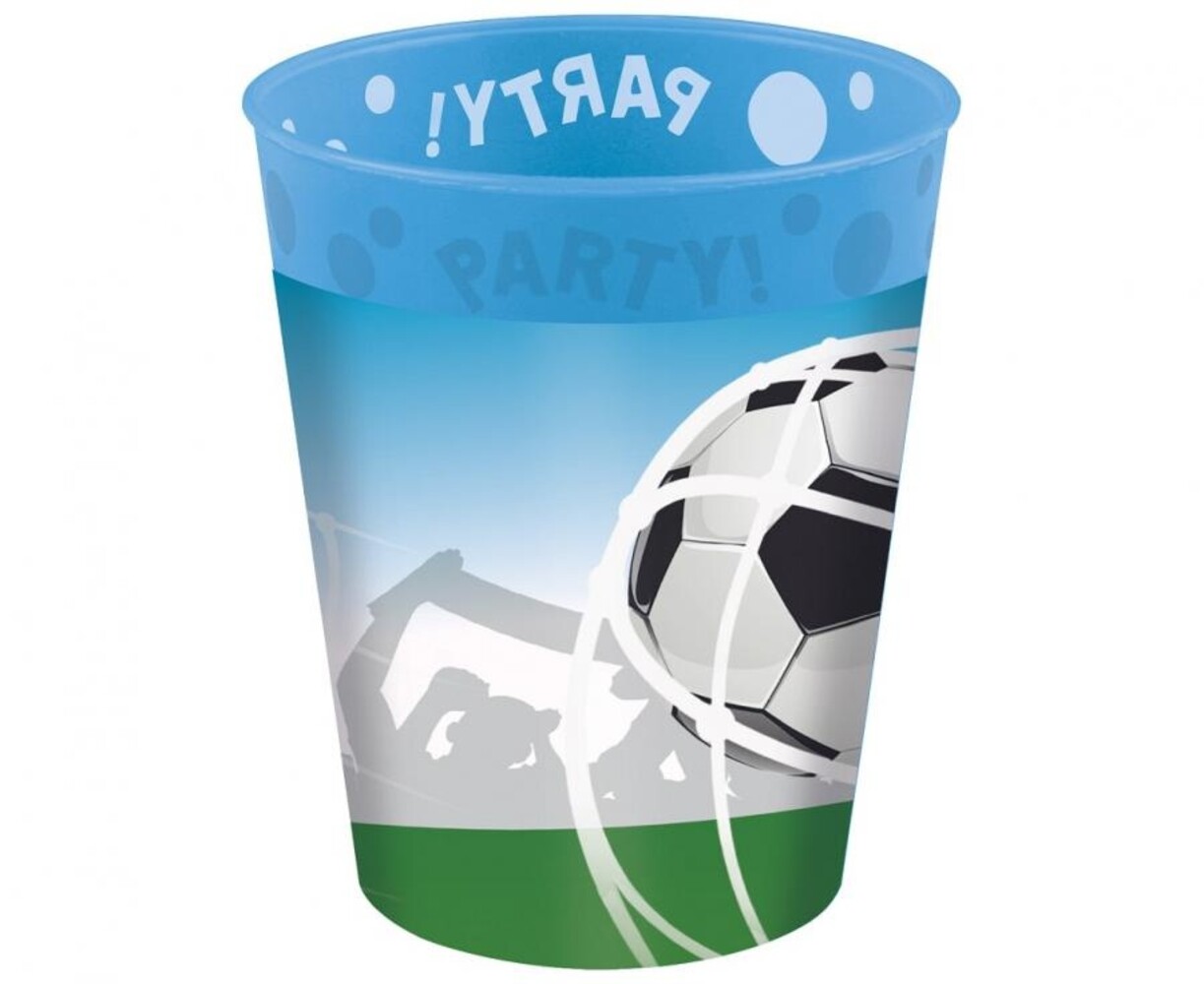 Procos Party Gobelets à friandises sur le thème du football pour les fans de foot 250 ml | 4 pièces
