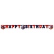 Procos Party Spiderman Crime Fighter Happy Birthday Letterslinger  200cm | per stuk