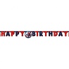 Procos Party Spiderman Crime Fighter Happy Birthday Buchstabengirlande 200 cm | pro Stück