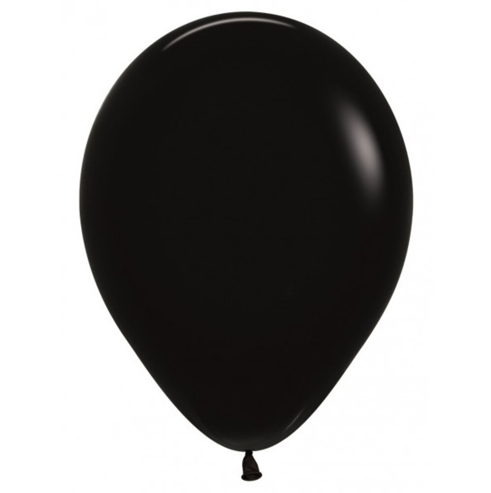 Sempertex Zwarte Ballonnen 30cm | 50 stuks