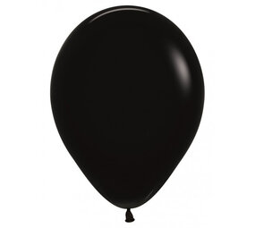 Sempertex Zwarte Ballonnen 30cm | 50 stuks