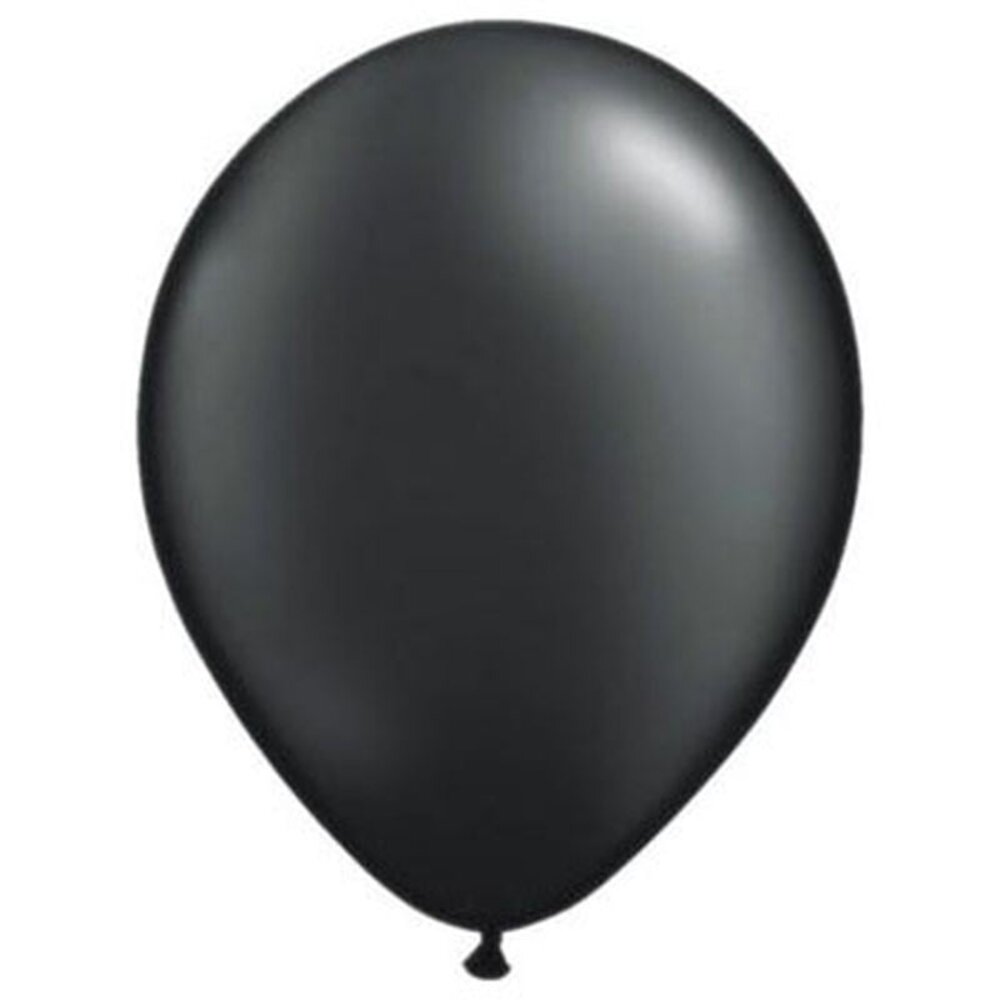 Folat Schwarze Metallic-Luftballons, 30 cm | 10 Stück