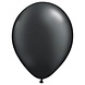 Folat Ballons métallisés noirs 30 cm | 10 pièces
