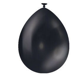 Paper Dreams Black Metallic Balloons 30cm | 10, 25, 50 or 100 pieces