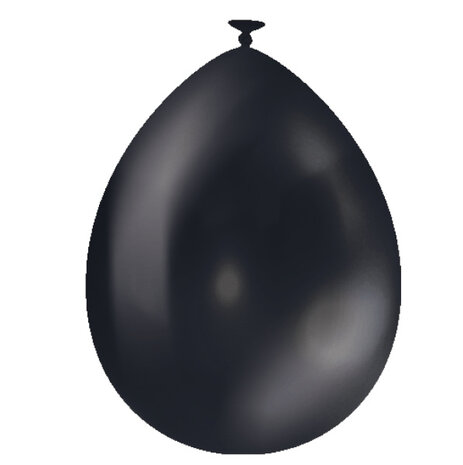 Paper Dreams Zwarte Metallic Ballonnen 30cm | 10, 25, 50 of 100 stuks