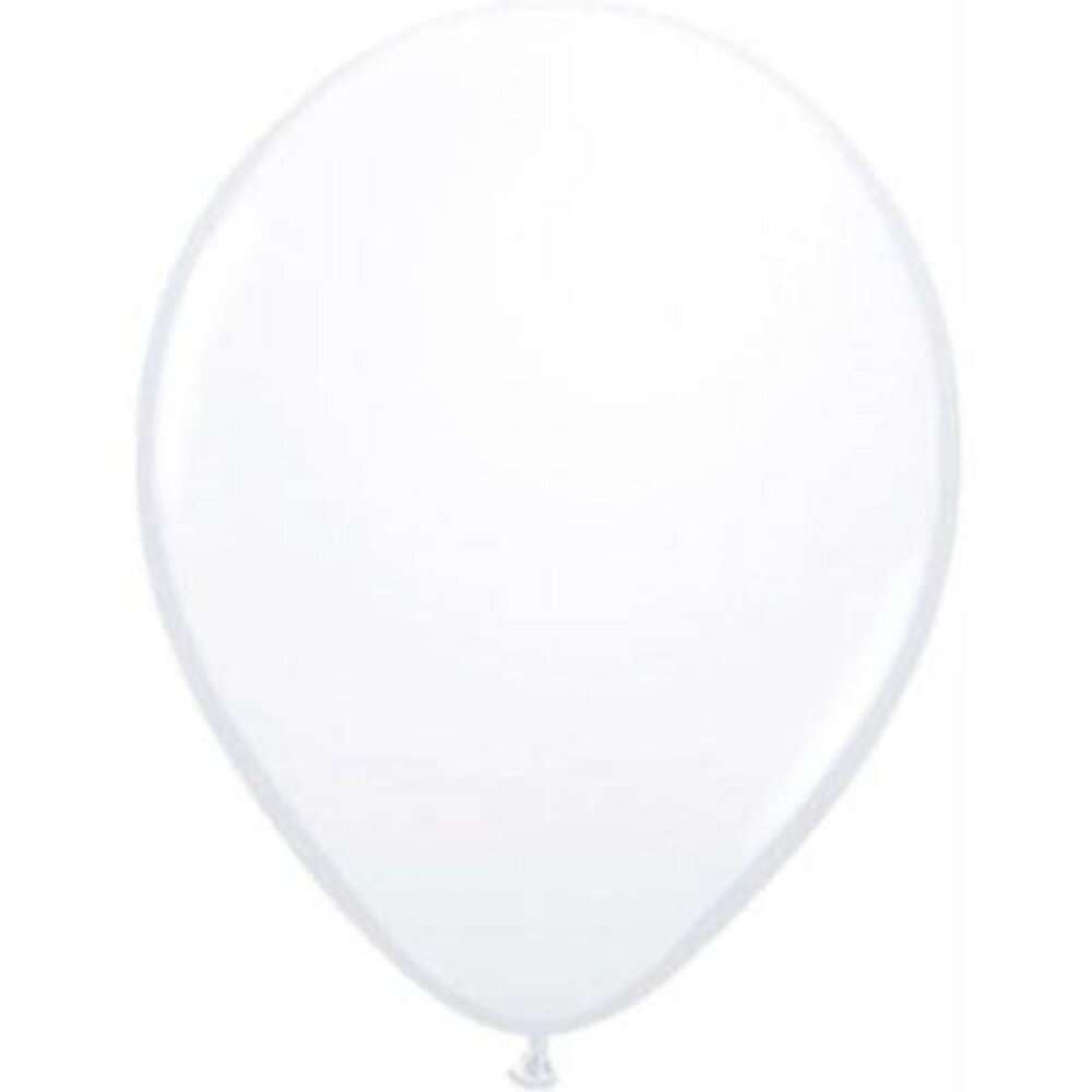Folat White Metallic Balloons 30cm | 50 pieces