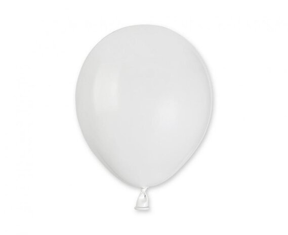Gemar White Balloons 13cm | 100 pieces