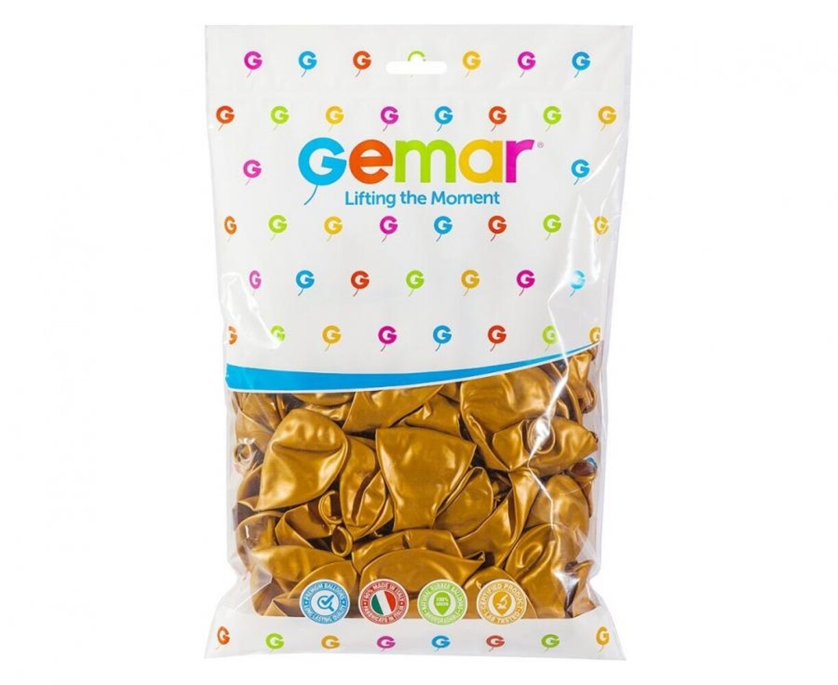 Gemar Goldene Luftballons 28 cm | 100 Stück