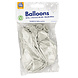 Paper Dreams Ballons métallisés blancs 30 cm | 10, 25, 50 ou 100 pièces