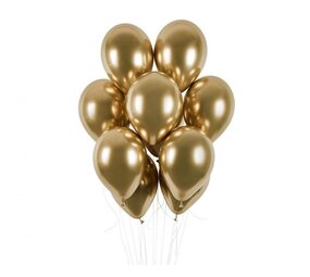 Gemar Goldene Metallic-Luftballons, 33 cm | 50 Stück