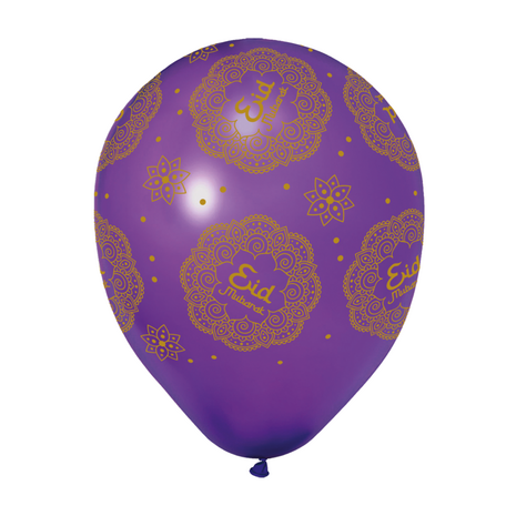 WeFiesta Ballonnen Eid Mubarak 30cm | 6 stuks WeFiesta Ballonnen Eid Mubarak 30cm | 6 stuks