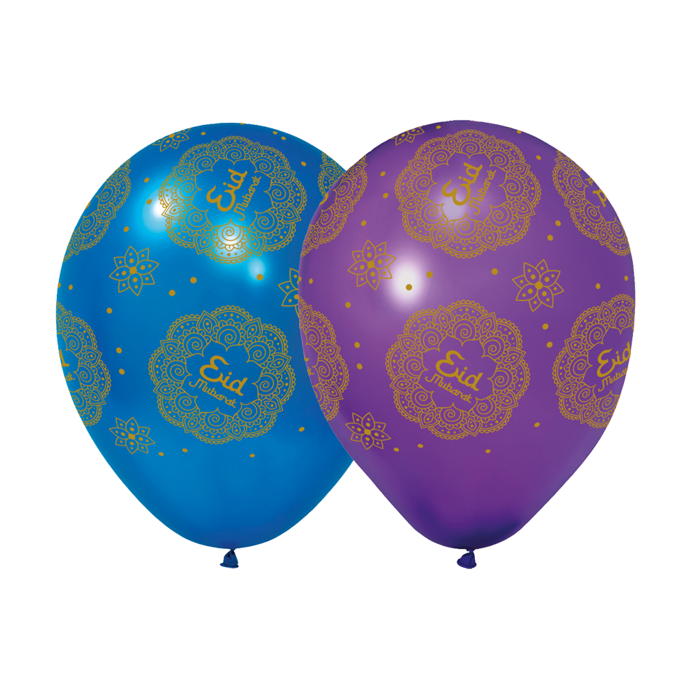 WeFiesta Ballonnen Eid Mubarak 30cm | 6 stuks WeFiesta Ballonnen Eid Mubarak 30cm | 6 stuks