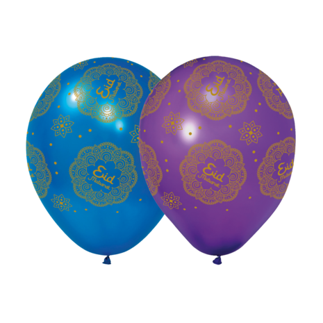 WeFiesta Eid Mubarak Balloons 30cm | 6 pieces