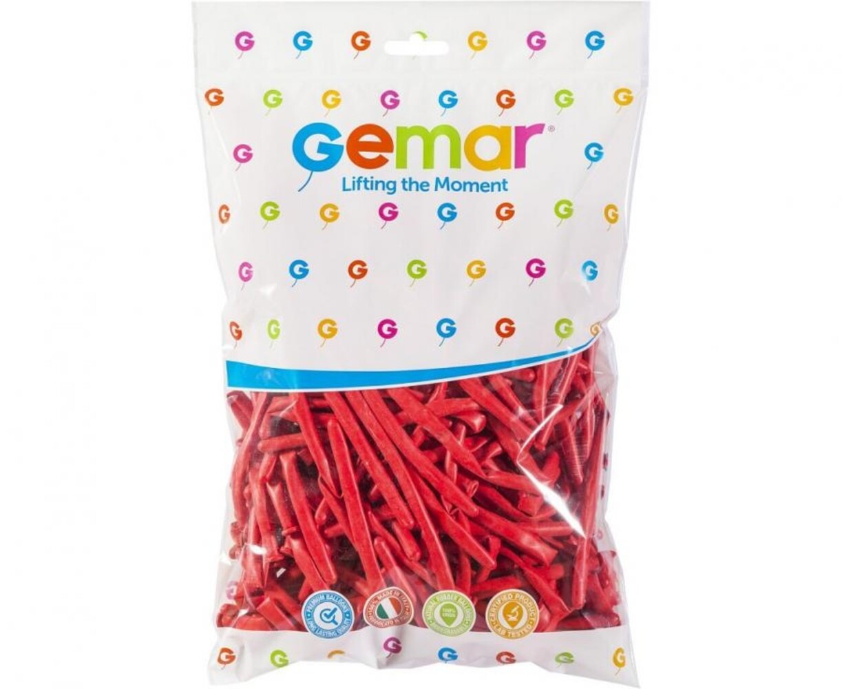Gemar Red Modeling Balloons D4 | 100 pieces
