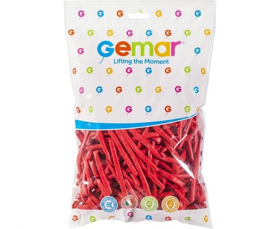Gemar Rote Modellierballons D4 | 100 Stück